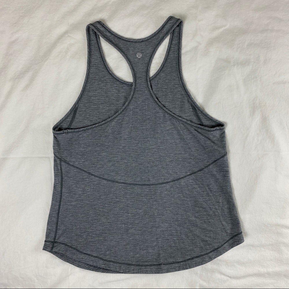 Lululemon Grey Racerback Tank Top Size 4